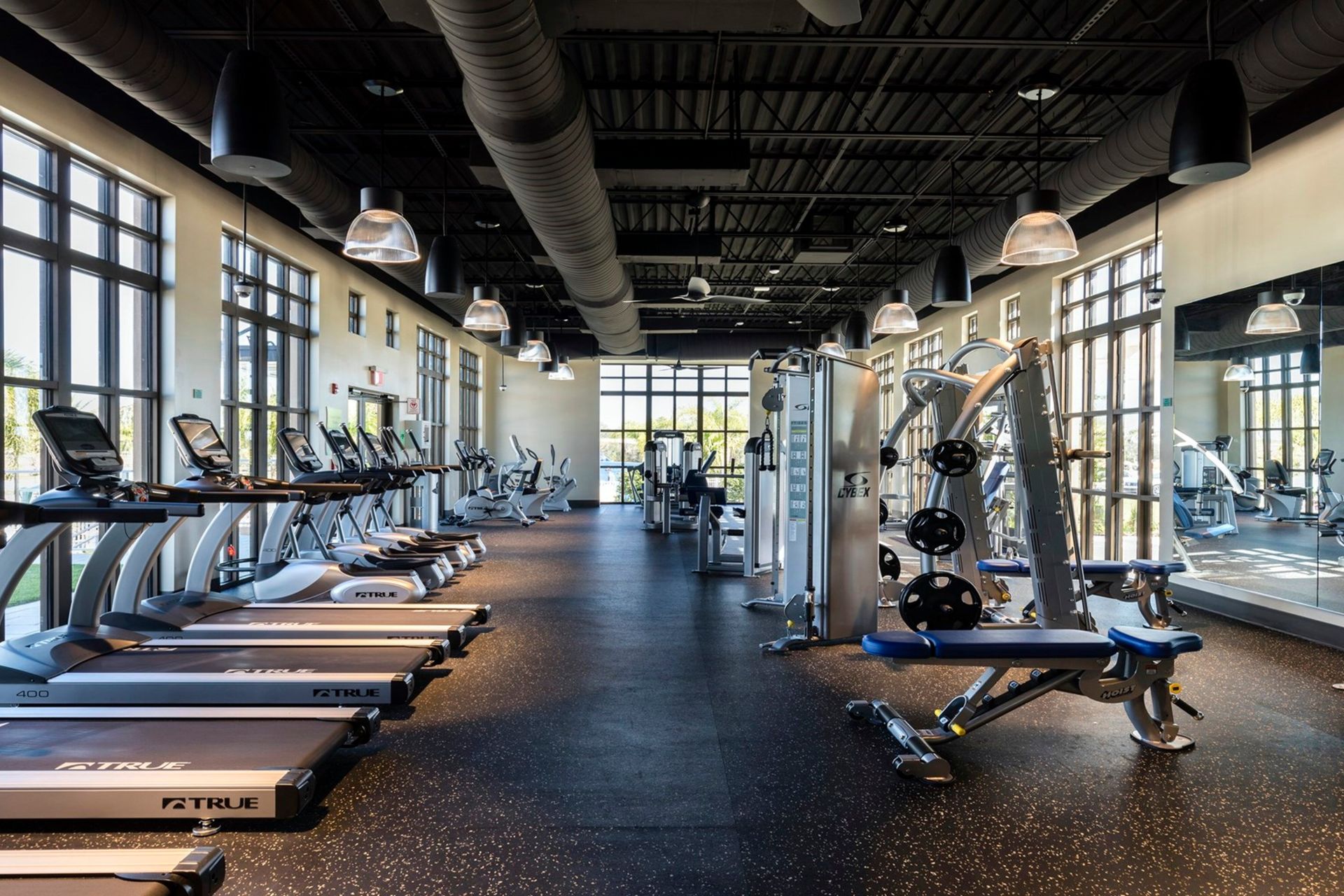 Stay fit in style! Modern resort gym with top equipment & scenic views.