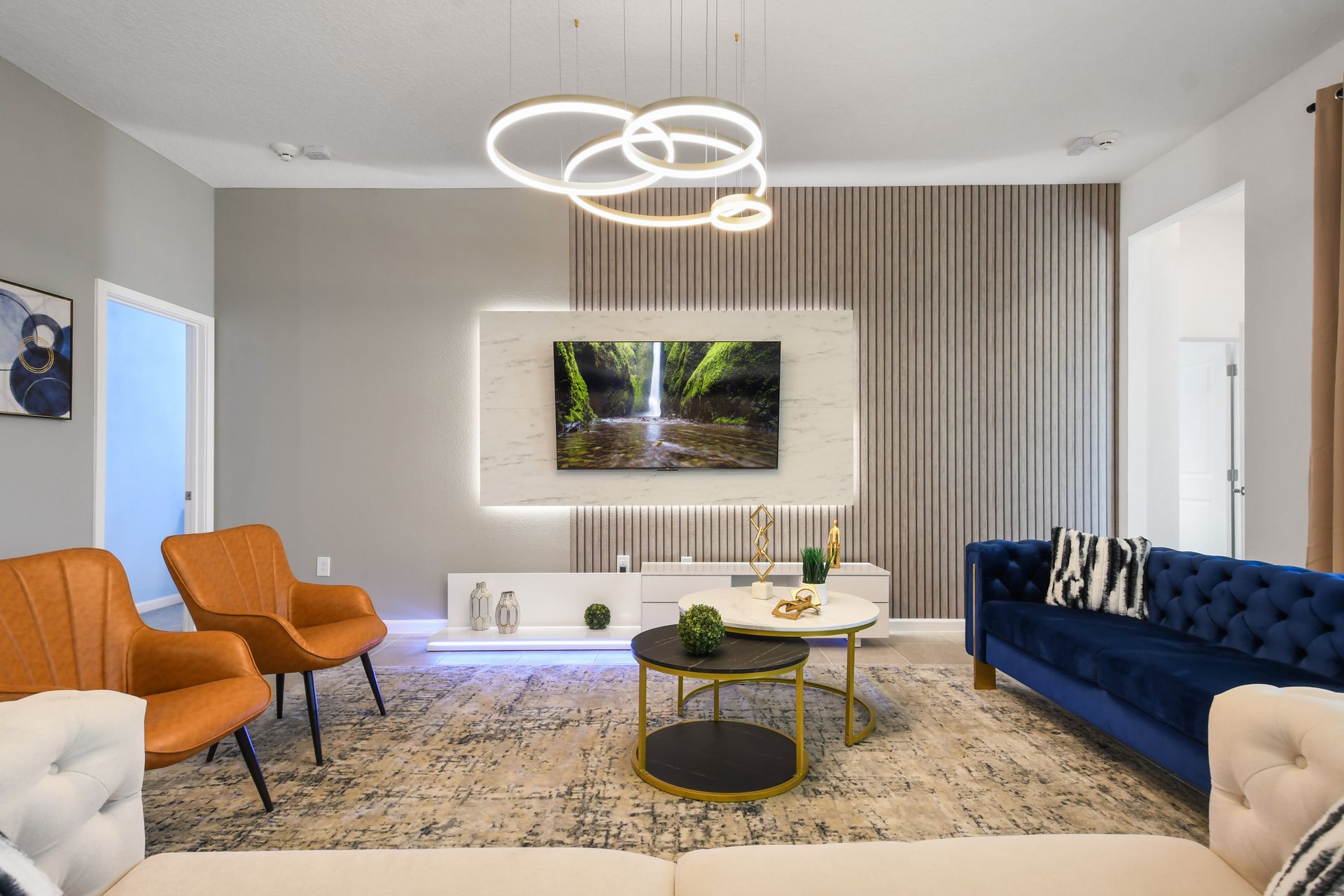 Relax in the comfort of our Modern Living Room.