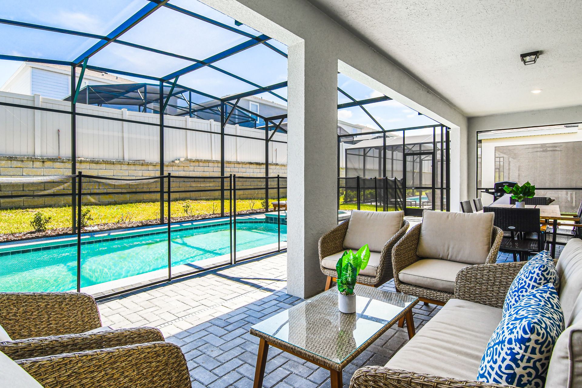 Swim laps in the morning or float lazily in the afternoon in the private pool