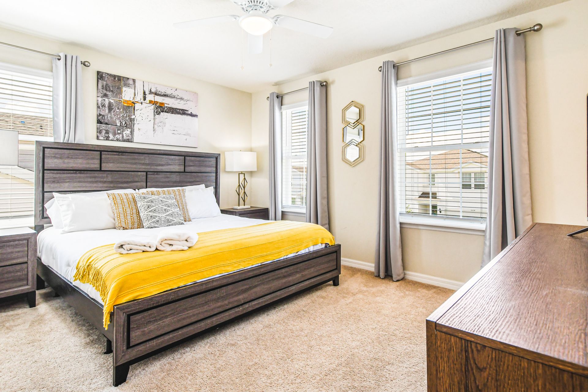 Sleek design meets comfort in this beautifully decorated suite.