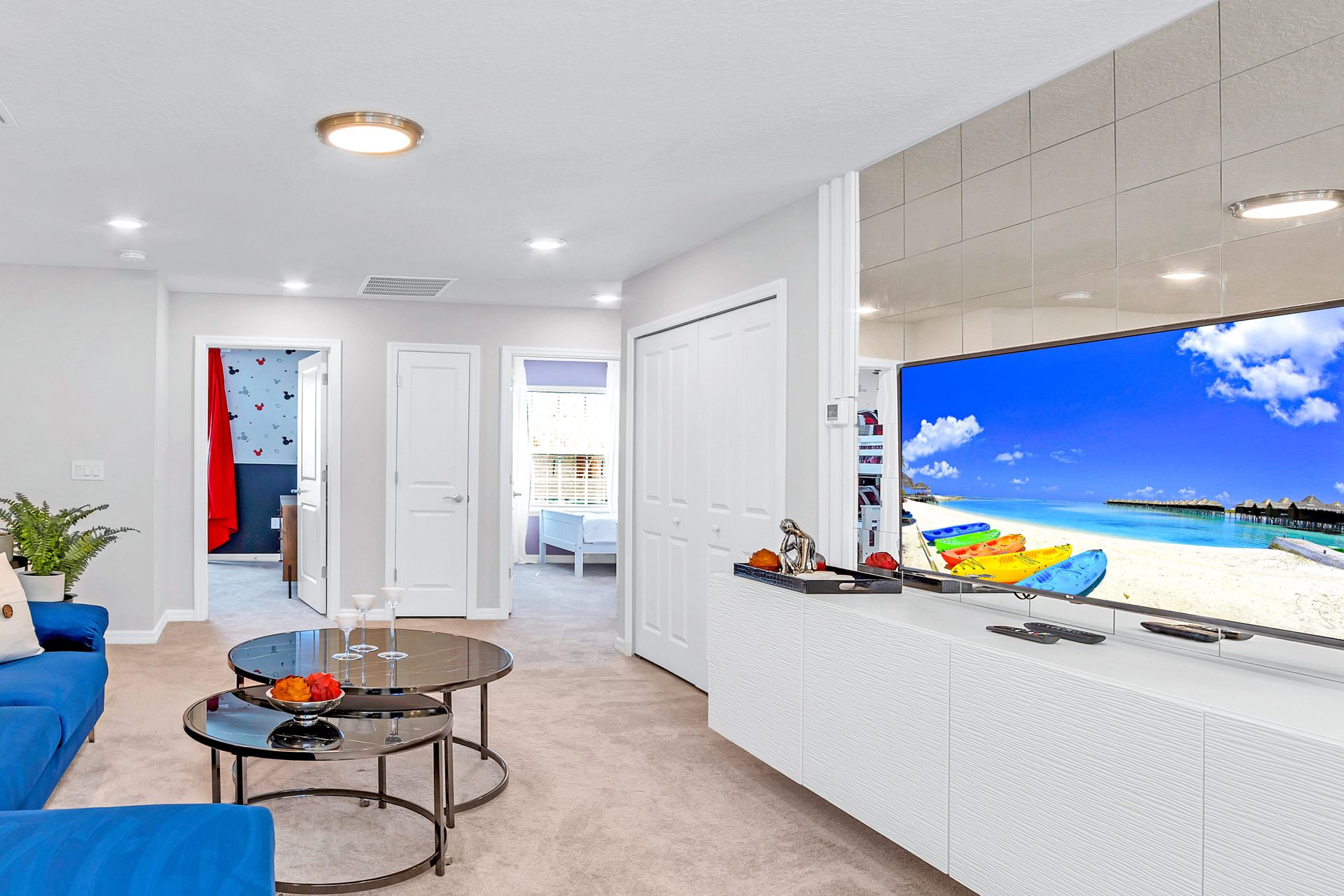 Make yourself at home in our comfortable living room, perfect for lounging and enjoying leisurely moments.