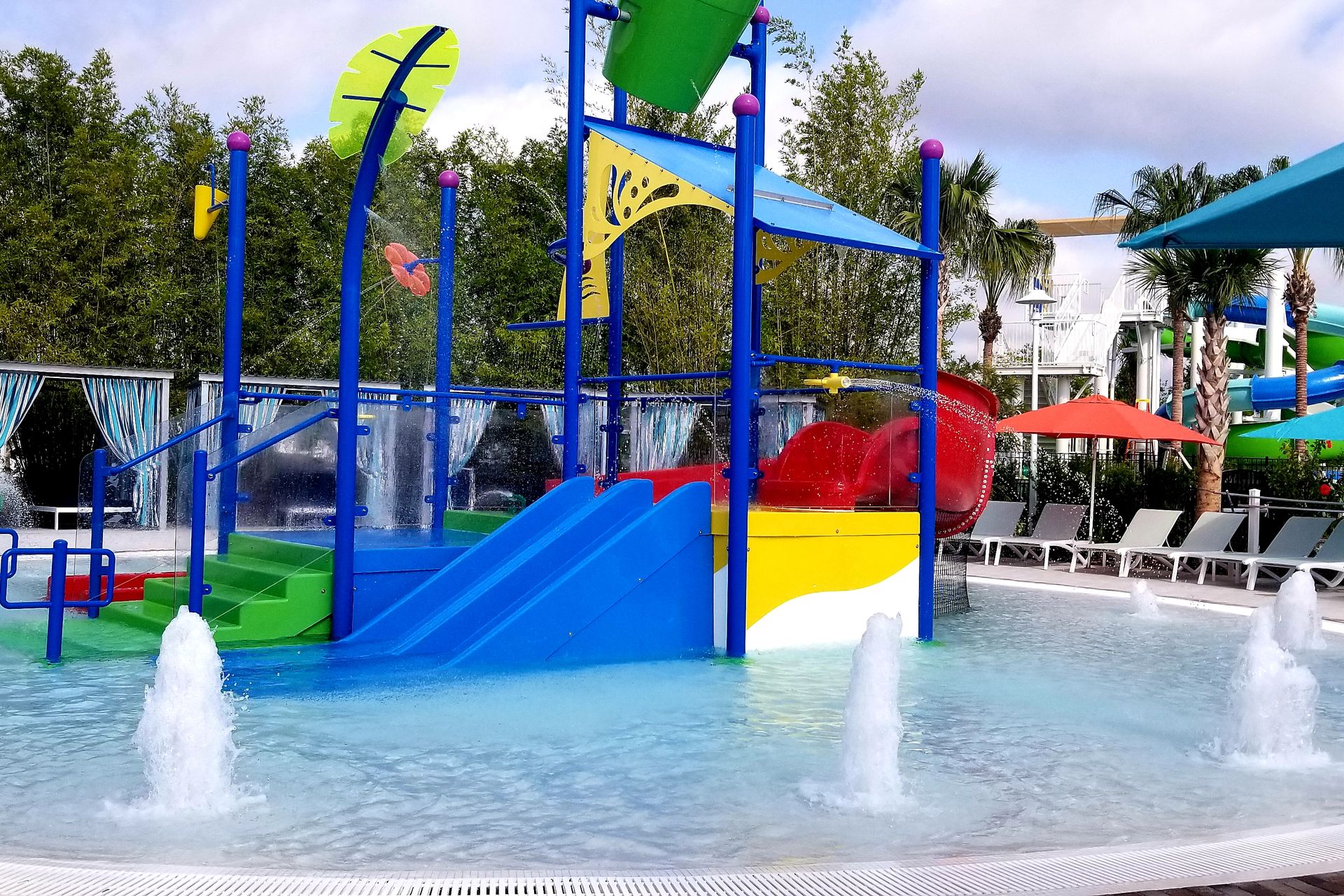 Resort Amenities - Let your little ones splash and play in our resort kid's water play park, offering you peace of mind and them hours of fun during your stay.