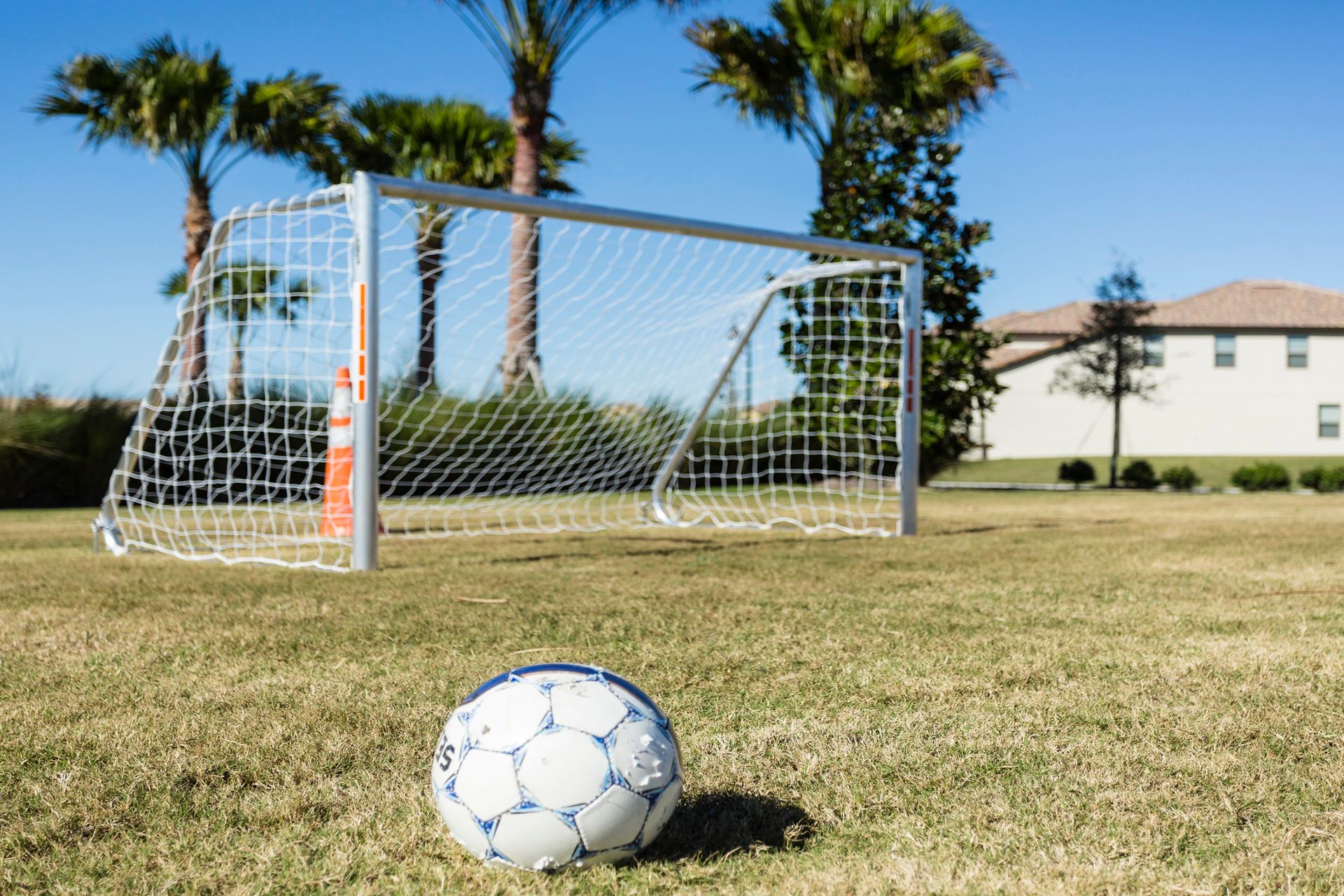 Enjoy outdoor fun with a soccer field perfect for friendly matches