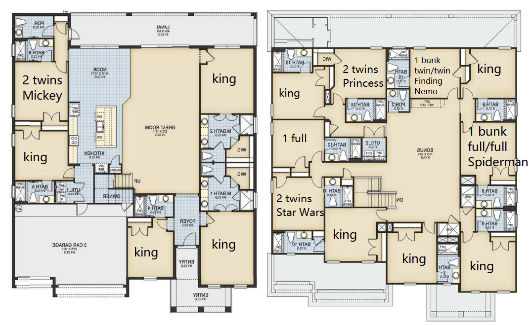 Bright and stylish entryway welcomes you to your perfect vacation retreat! 