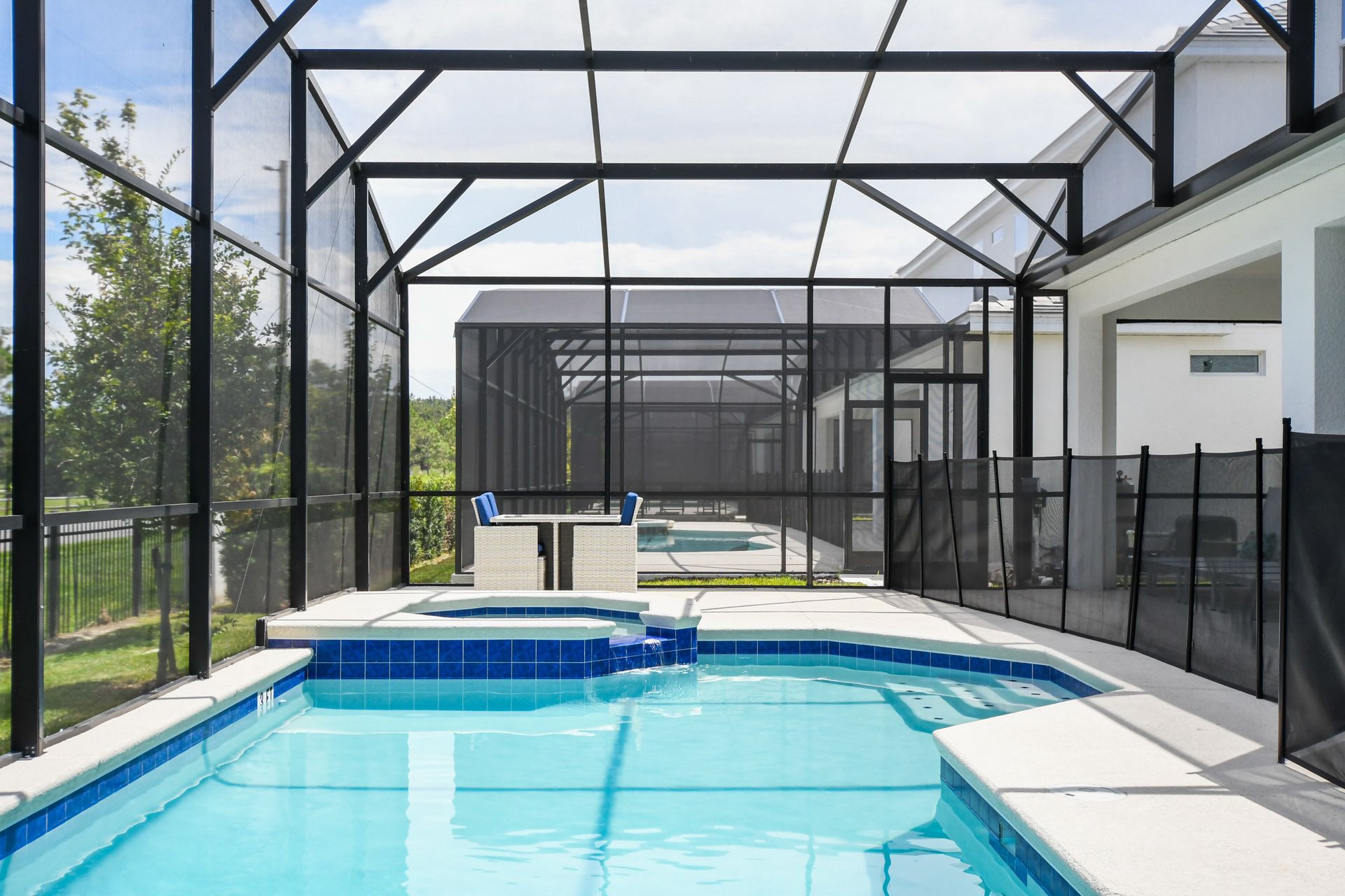Relax in your private screened pool & spa—perfect for sunny days & starry nights!