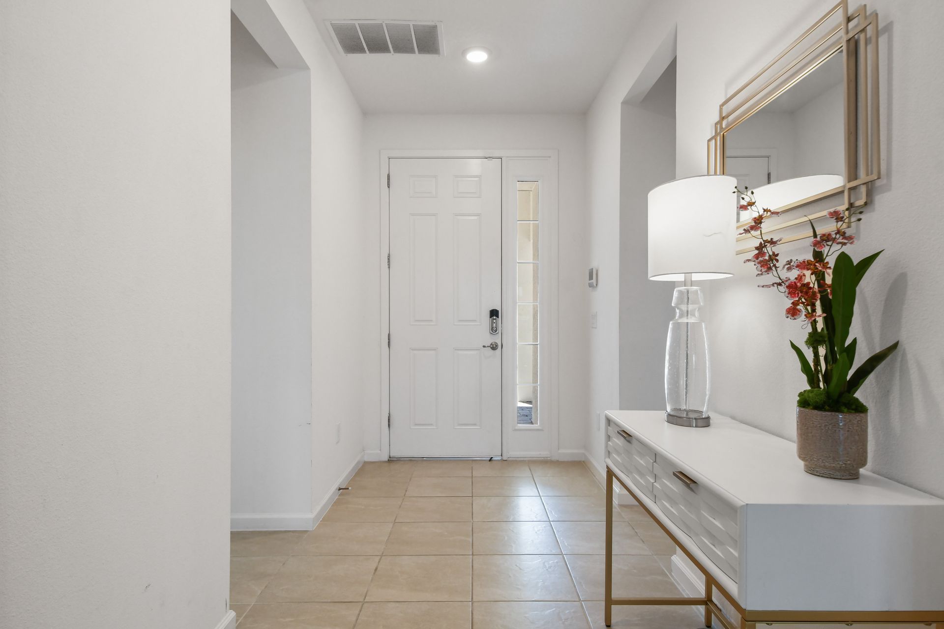 Bright and stylish entryway welcomes you to your perfect vacation retreat! 