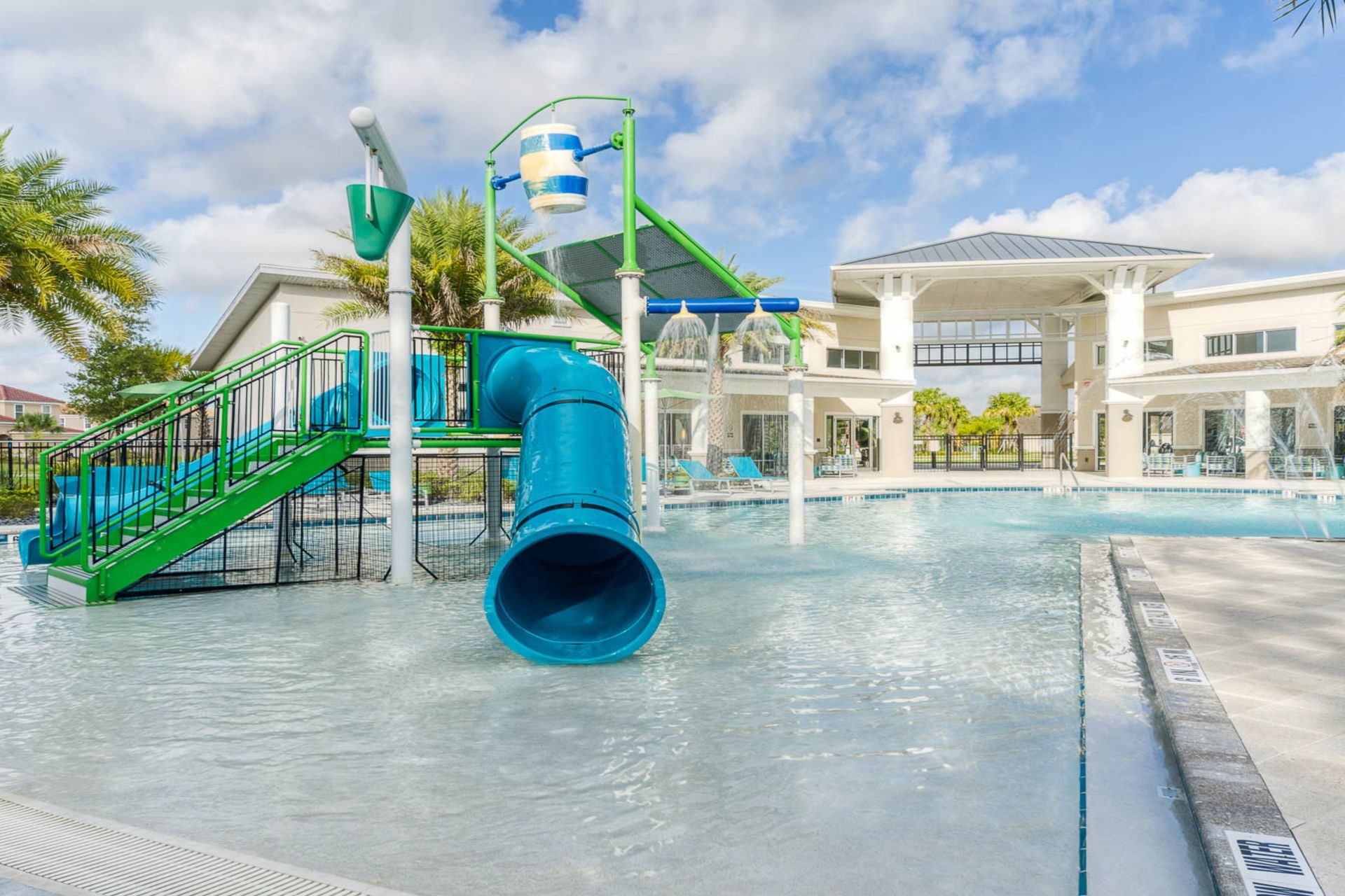 Family-friendly paradise with a splash zone, waterslides, and a resort-style pool