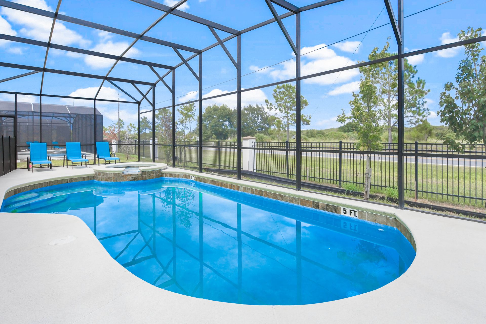 Dive into relaxation in our inviting pool, offering you the perfect retreat to unwind and soak up the sun during your stay.