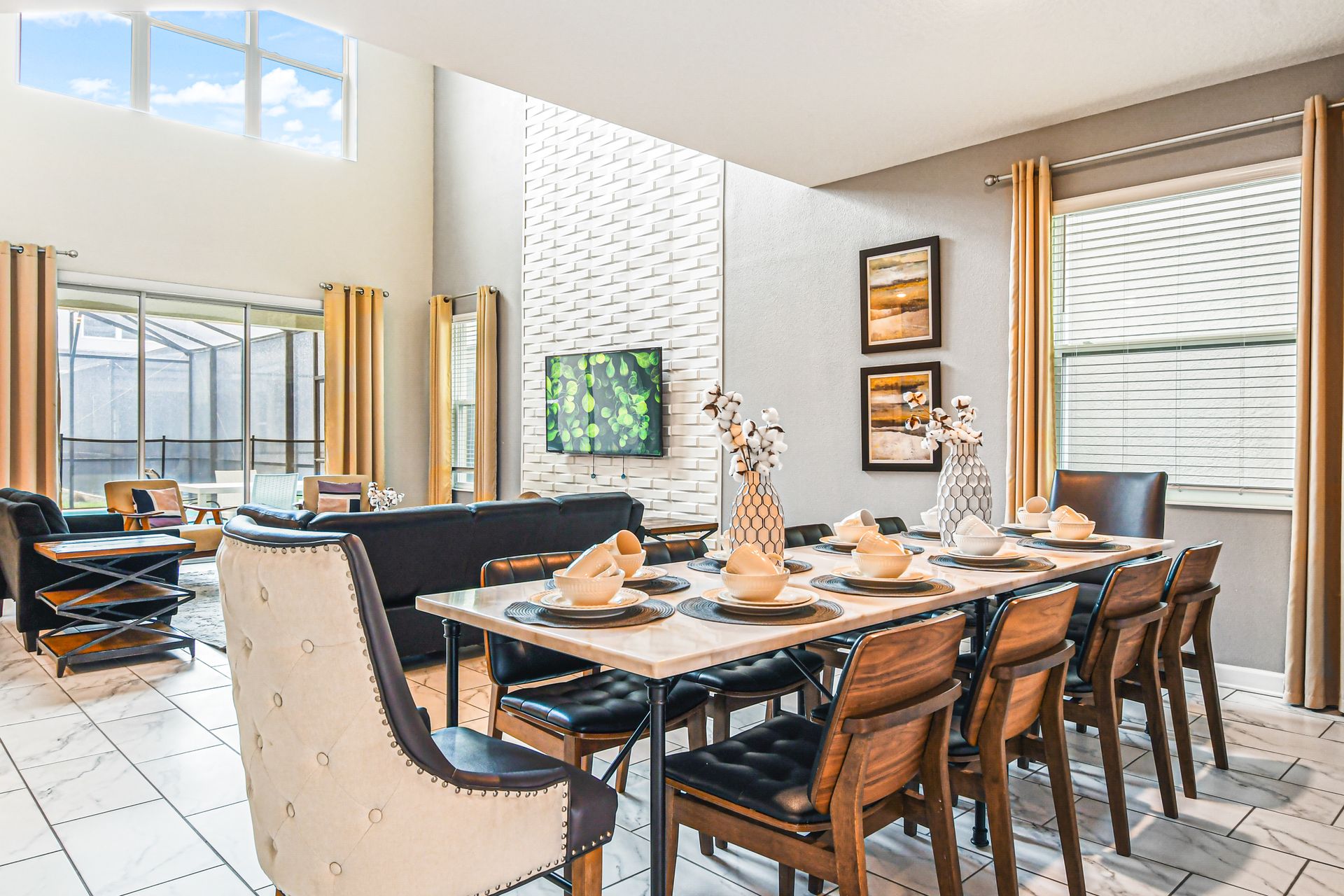 Dine in elegance and comfort in our spacious dining area, offering you the perfect setting for enjoying meals and creating memorable moments during your stay.