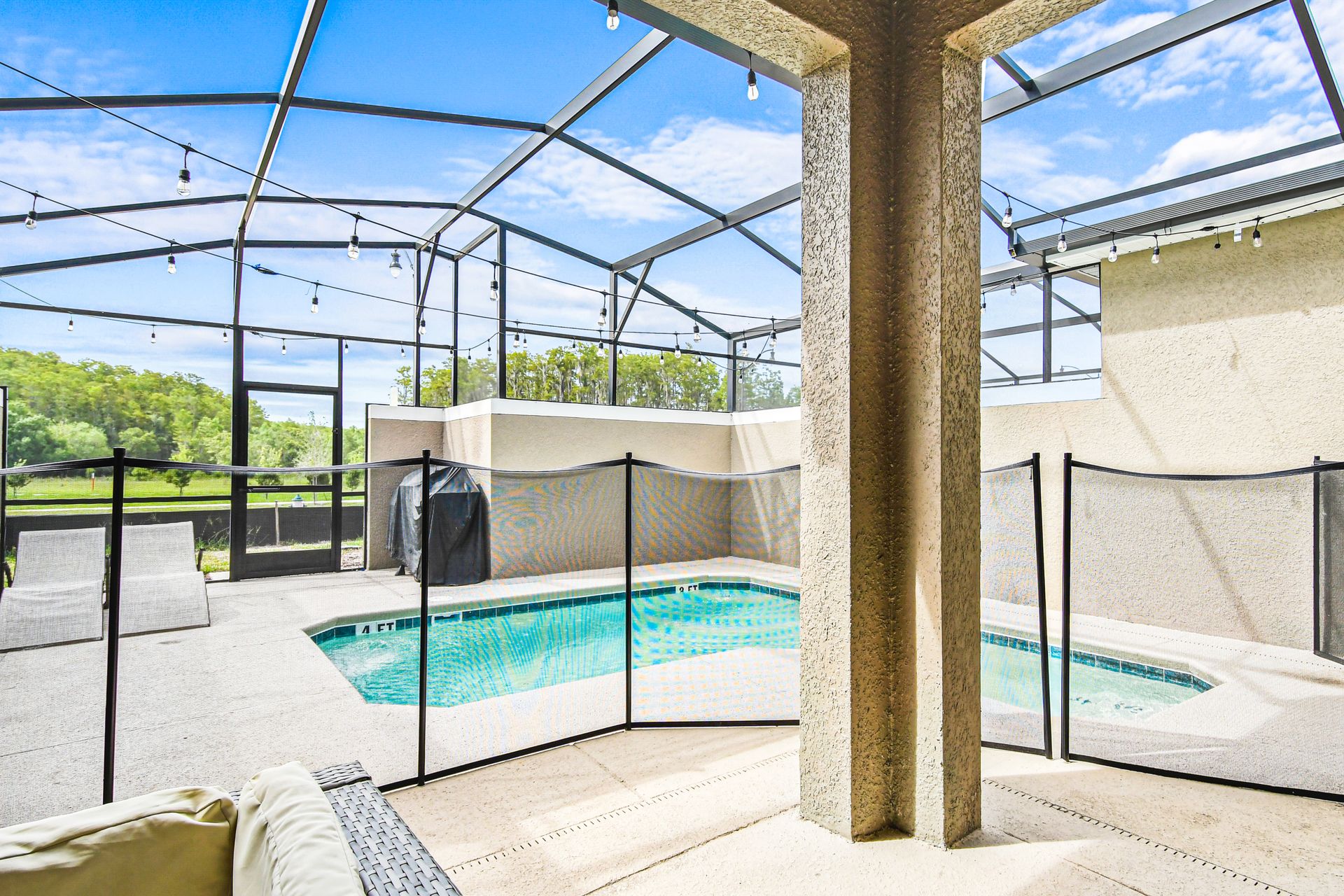 Relax by the poolside and soak up the sun in our beautiful pool, offering you a peaceful escape during your stay.