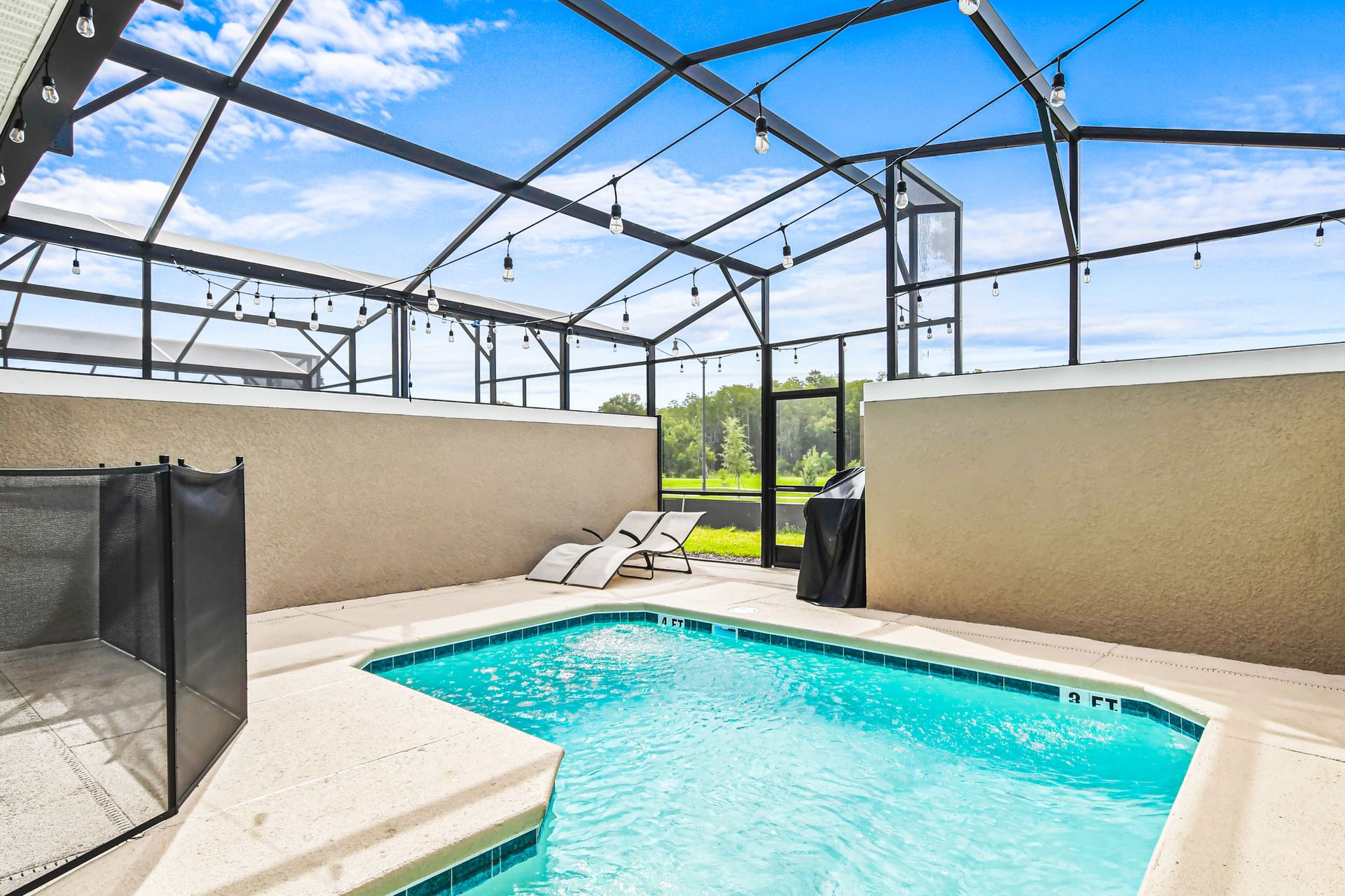 Relaxing pool perfect for a hot summer day.