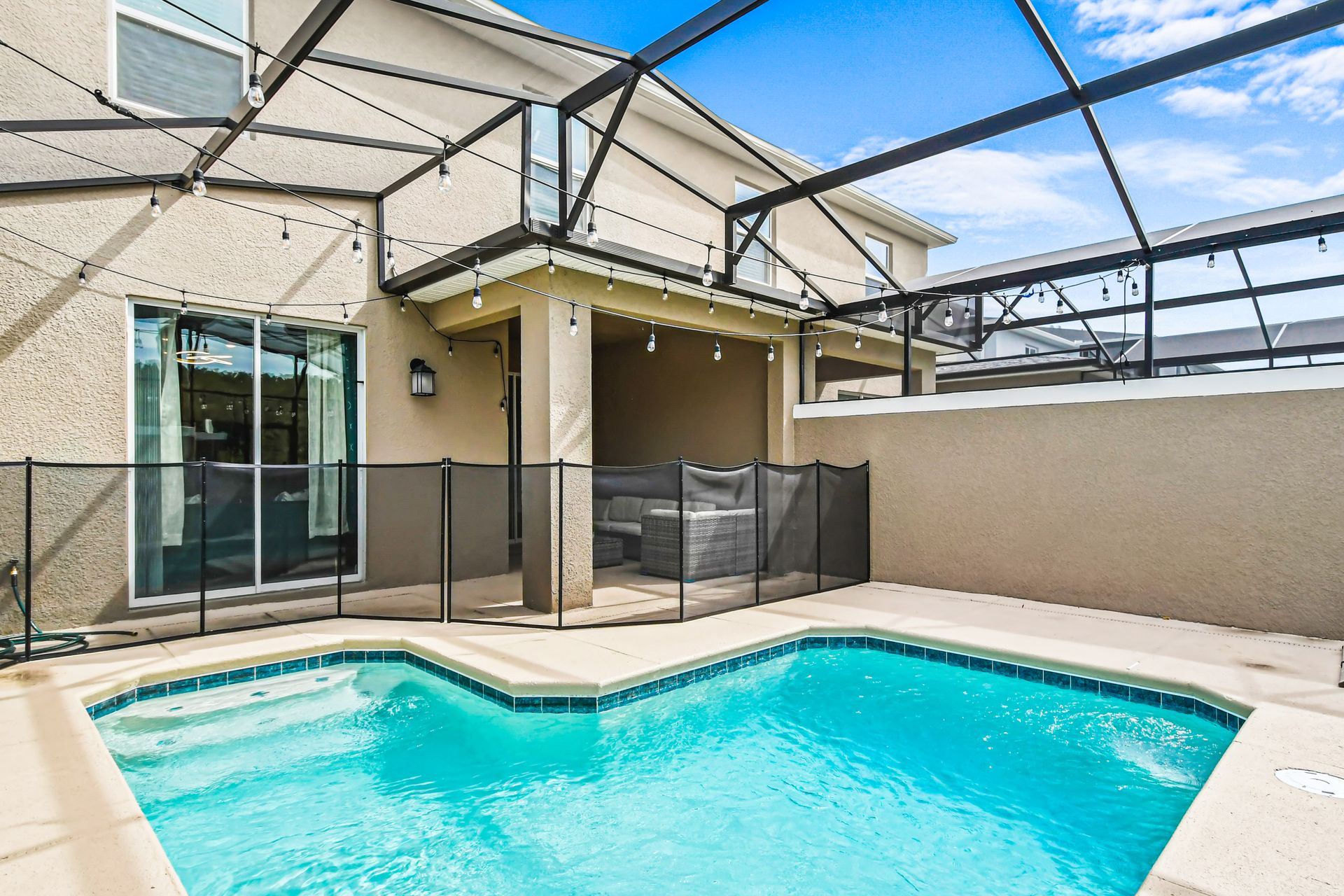 Experience ultimate relaxation in our luxurious pool, promising you a rejuvenating and enjoyable stay.