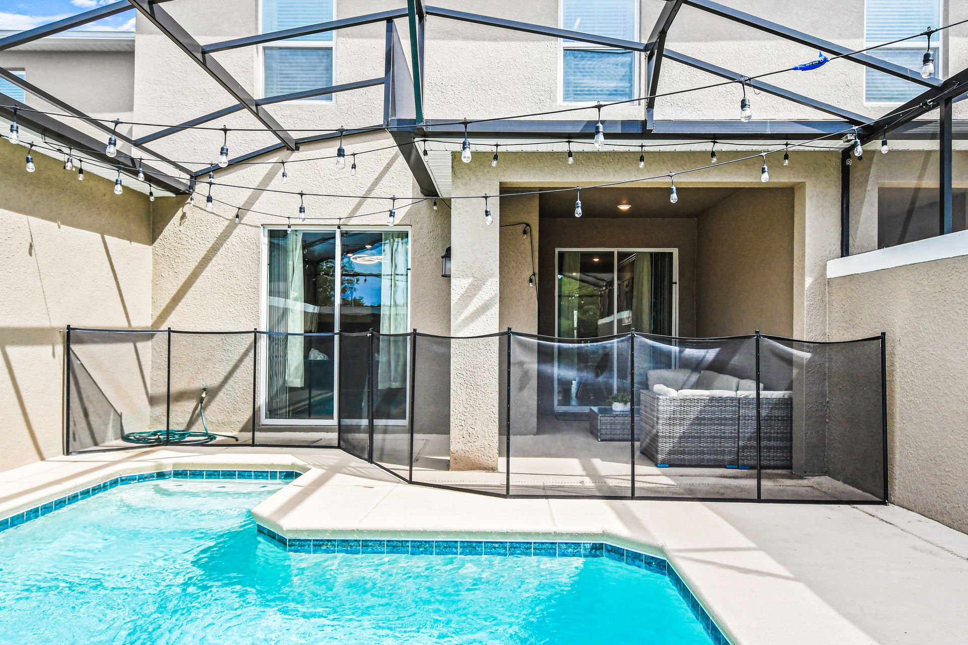 Dive into relaxation in our inviting pool, offering you the perfect retreat to unwind and soak up the sun during your stay.