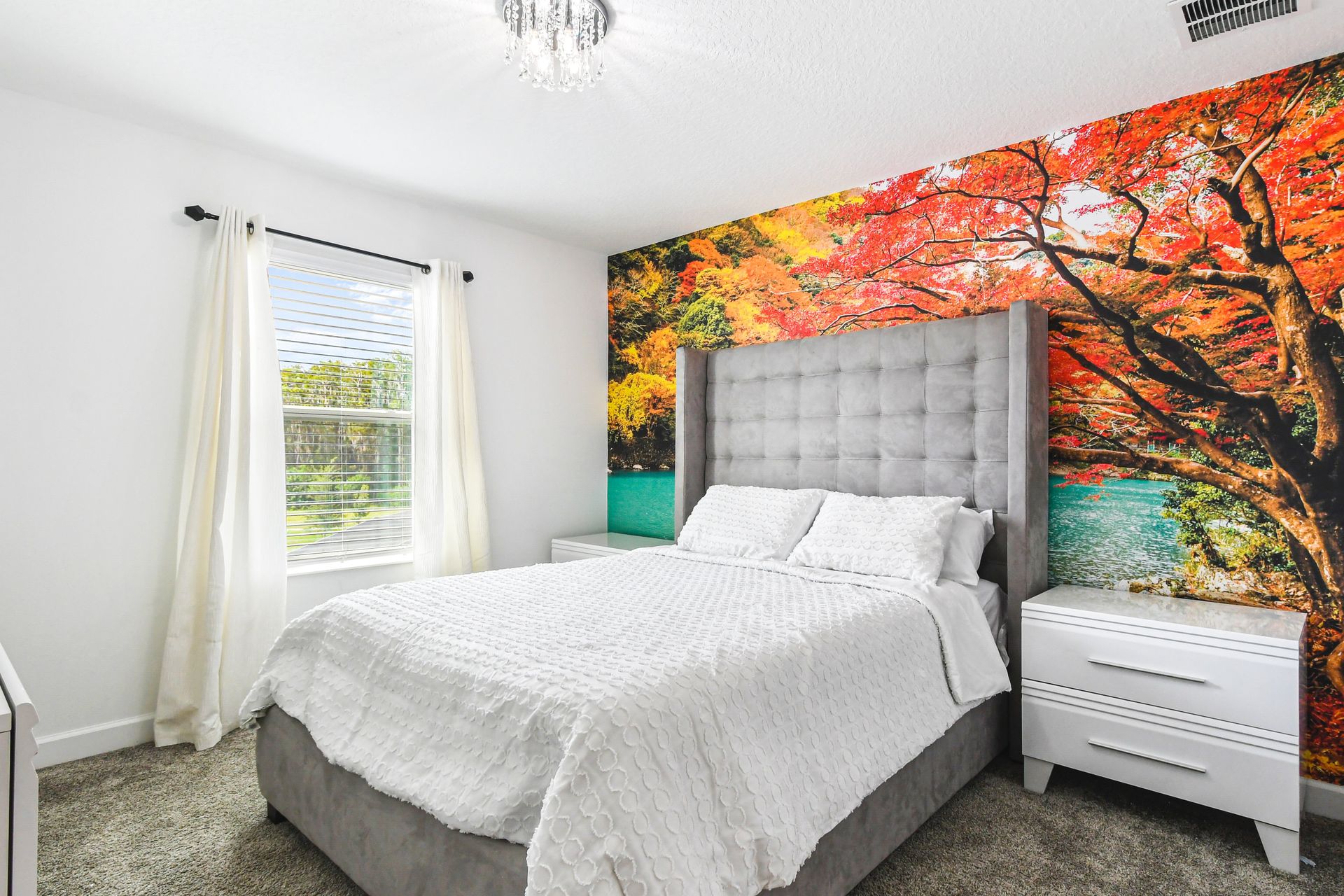 Unwind in our inviting full bed, offering you a restful stay during your time here.