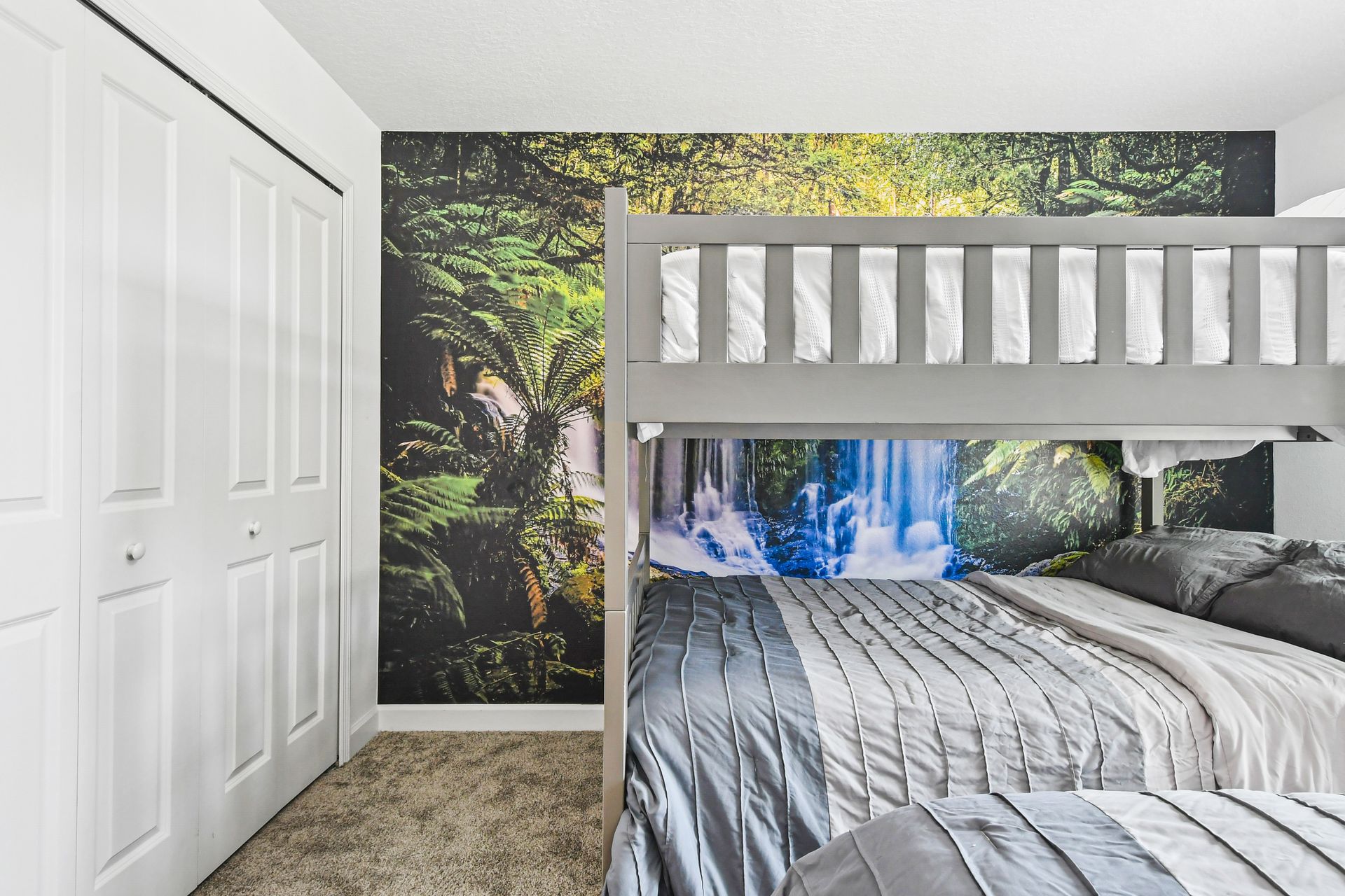 Drift into a peaceful sleep in our cozy bedroom, ensuring a restful night's sleep during your stay.