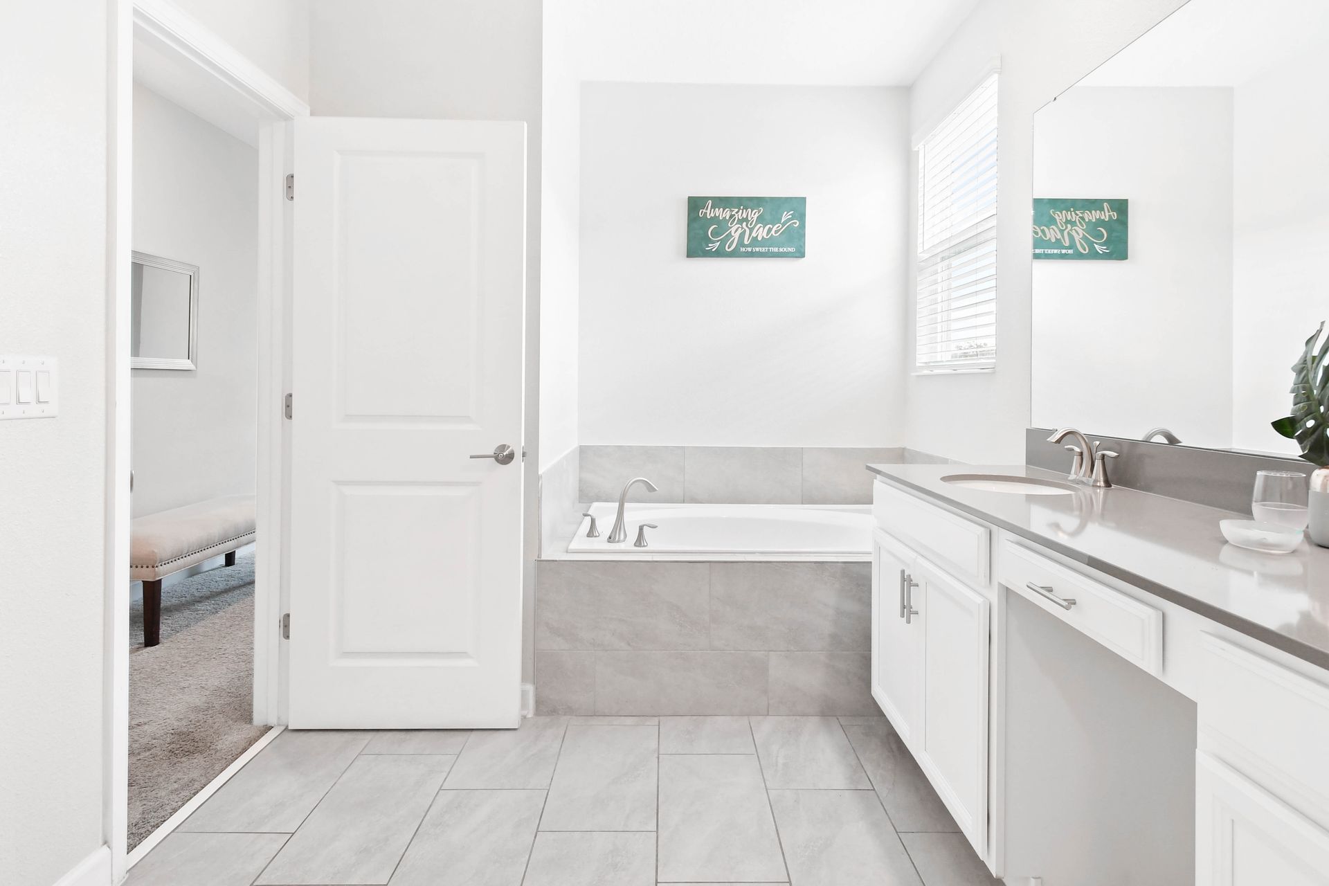 Pamper yourself in our elegant bathroom, offering you a relaxing oasis to unwind after a day of adventure.