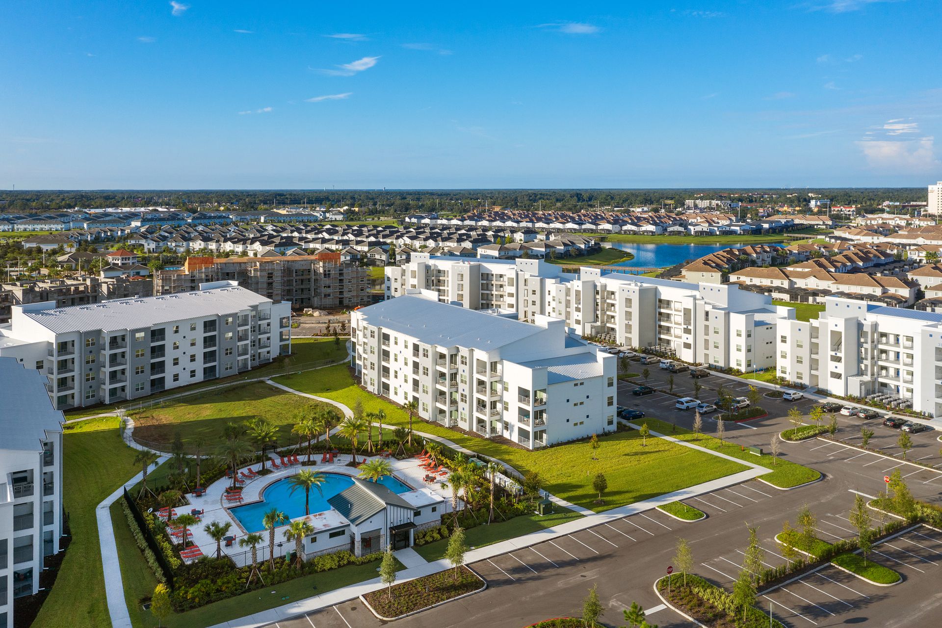 Resort Amenities -Panoramic view of the resort, showcasing its amenities, lush landscapes, and inviting spaces for a memorable escape