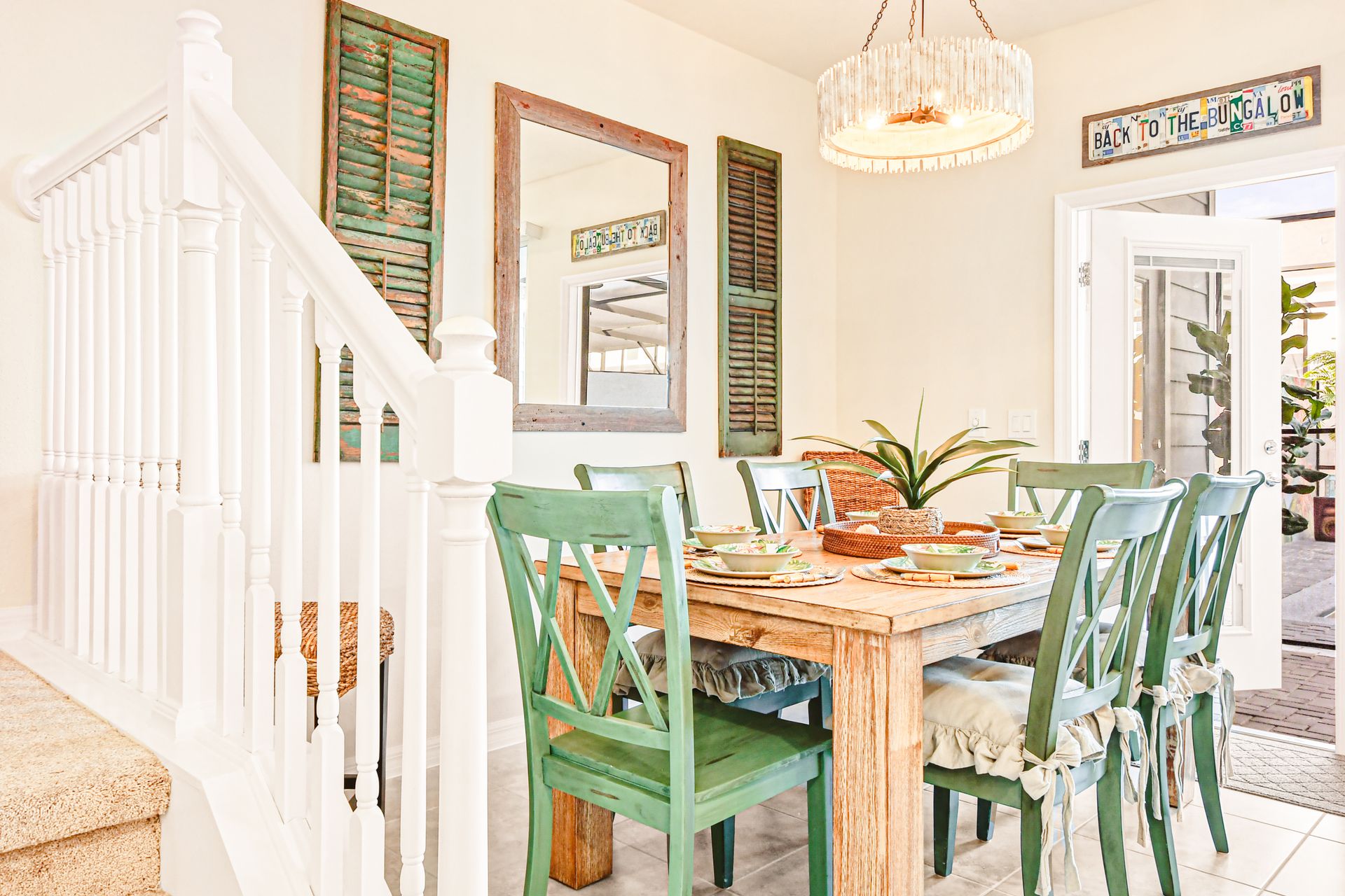 Dining Table: Generous and inviting, the 6-seater table provides ample space