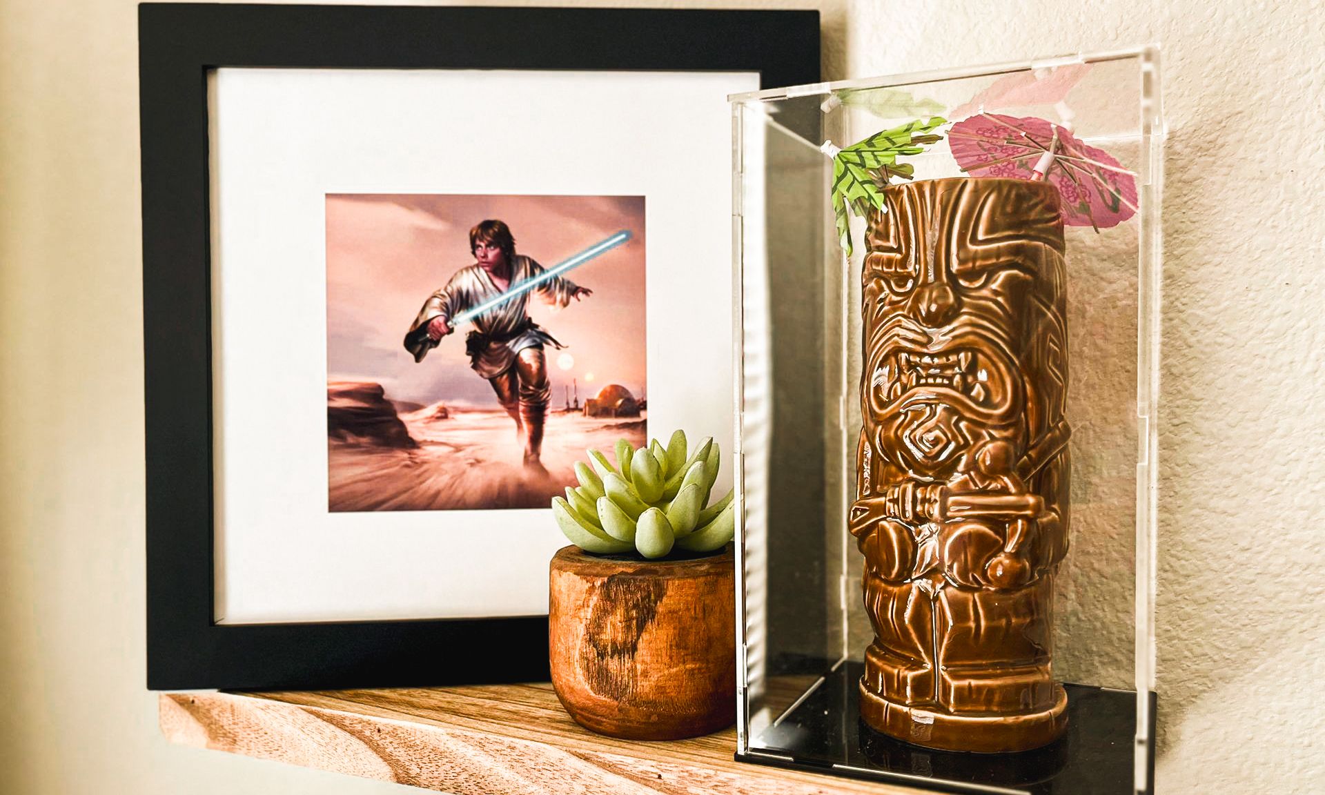 Immerse in the galaxy far, far away with themed decorations.