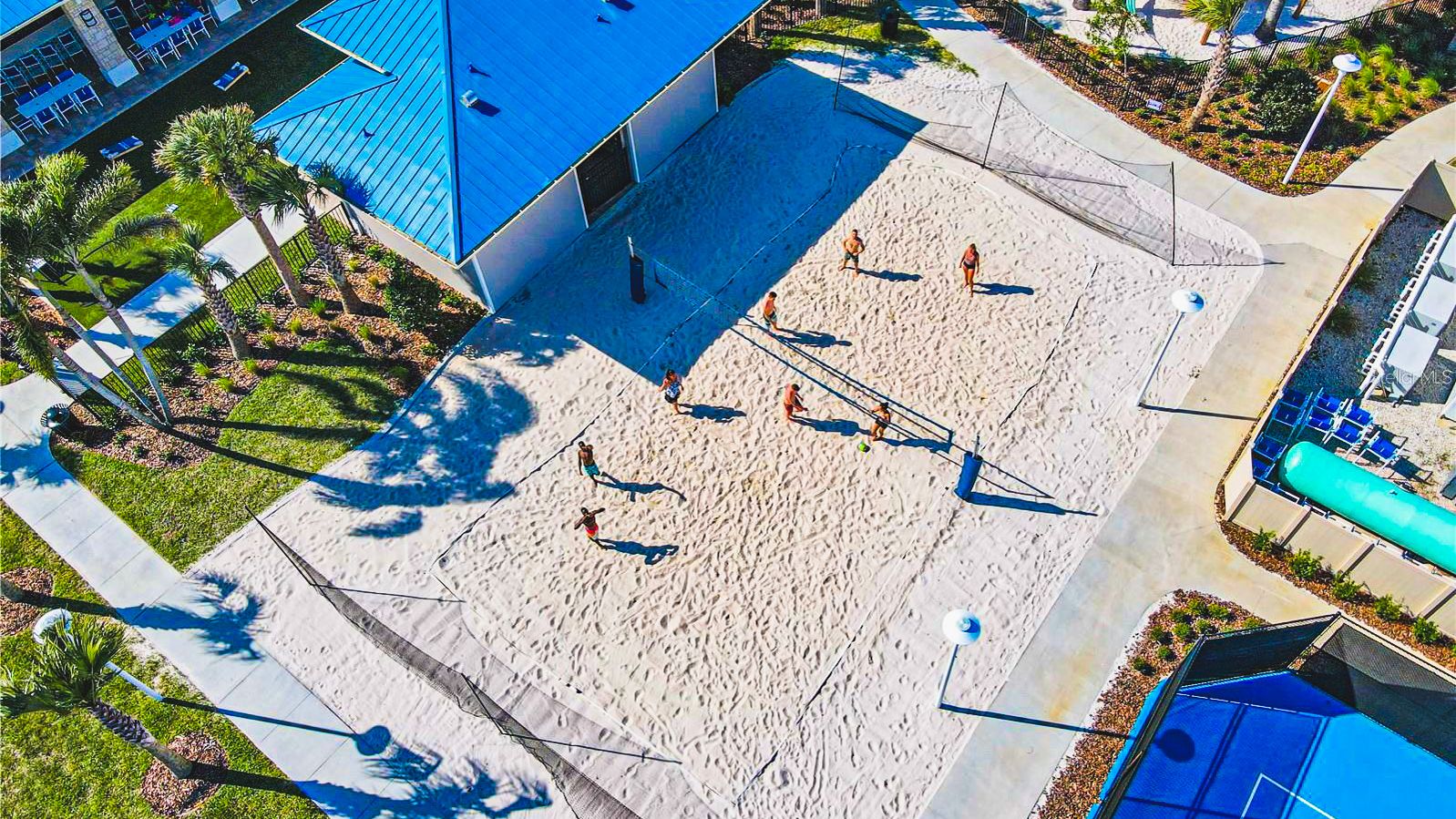 Resort Volleyball: Enjoy spirited matches on the sandy court.