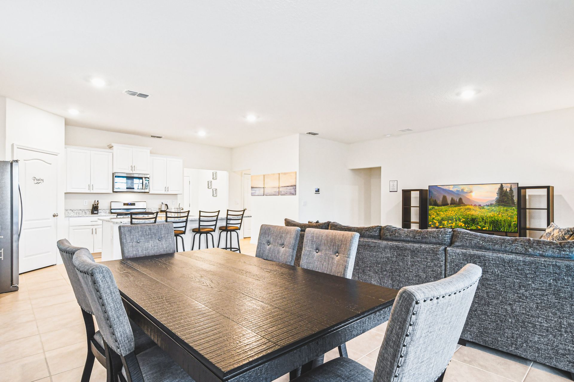 Experience the joy of shared meals in our inviting dining area, providing you with a cozy and welcoming space to gather with loved ones during your stay.