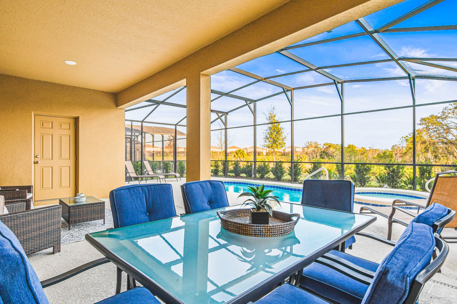 Relax by the poolside and soak up the sun in our beautiful pool, offering you a peaceful escape during your stay.