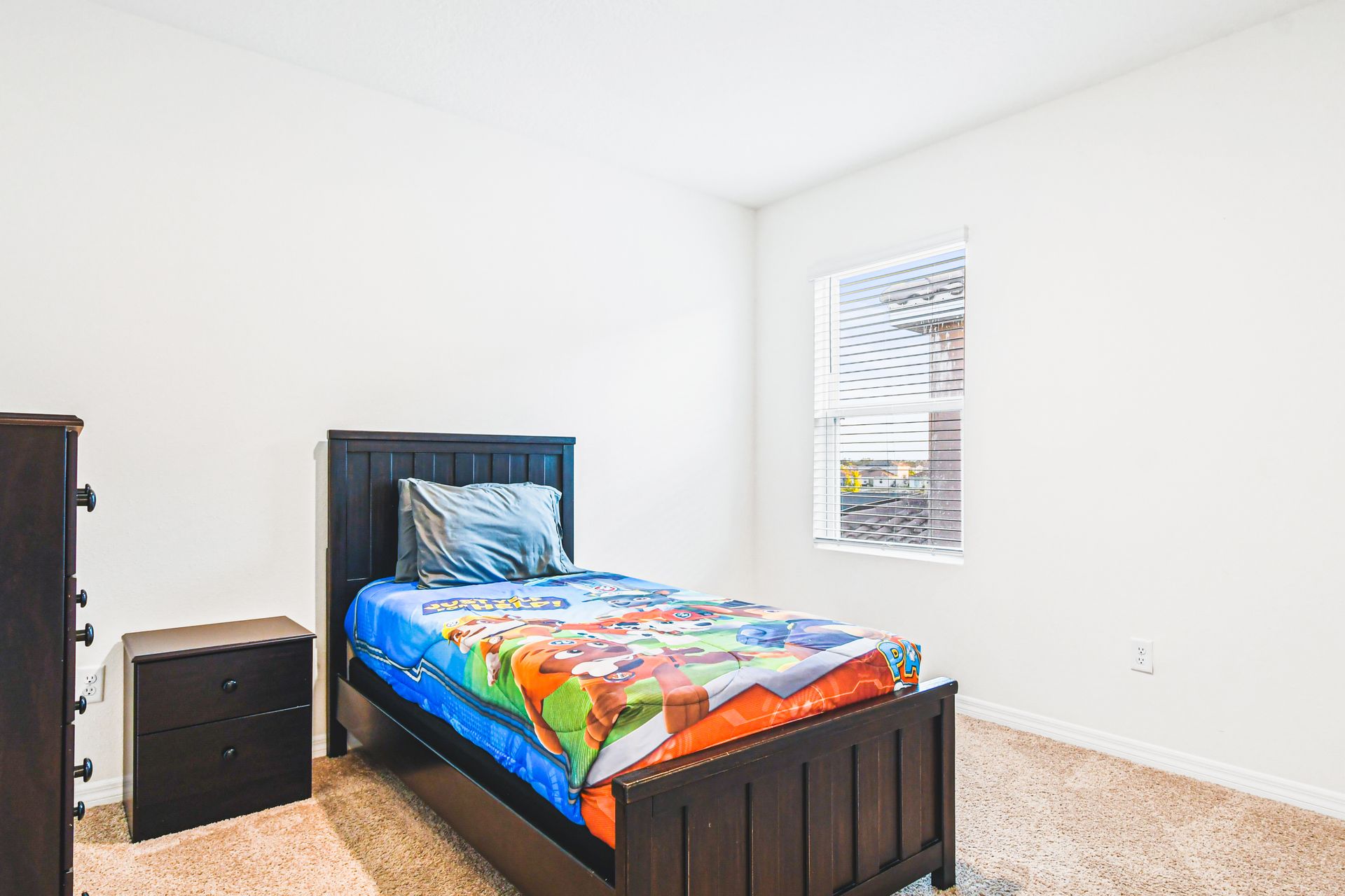 Drift into a peaceful sleep in our cozy bedroom, ensuring a restful night's sleep during your stay.