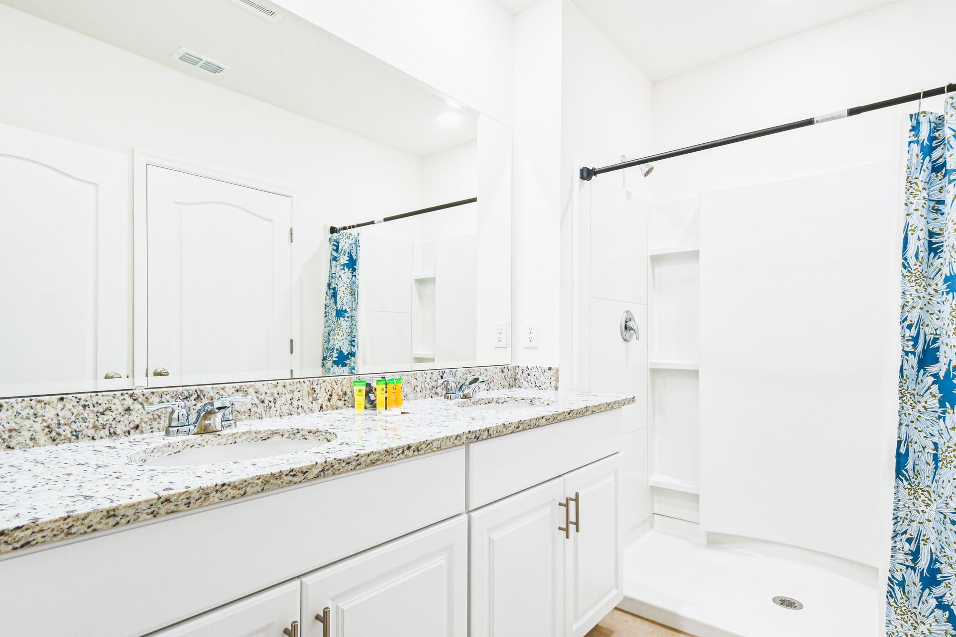 Pamper yourself in our elegant bathroom, offering you a relaxing oasis to unwind after a day of adventure.