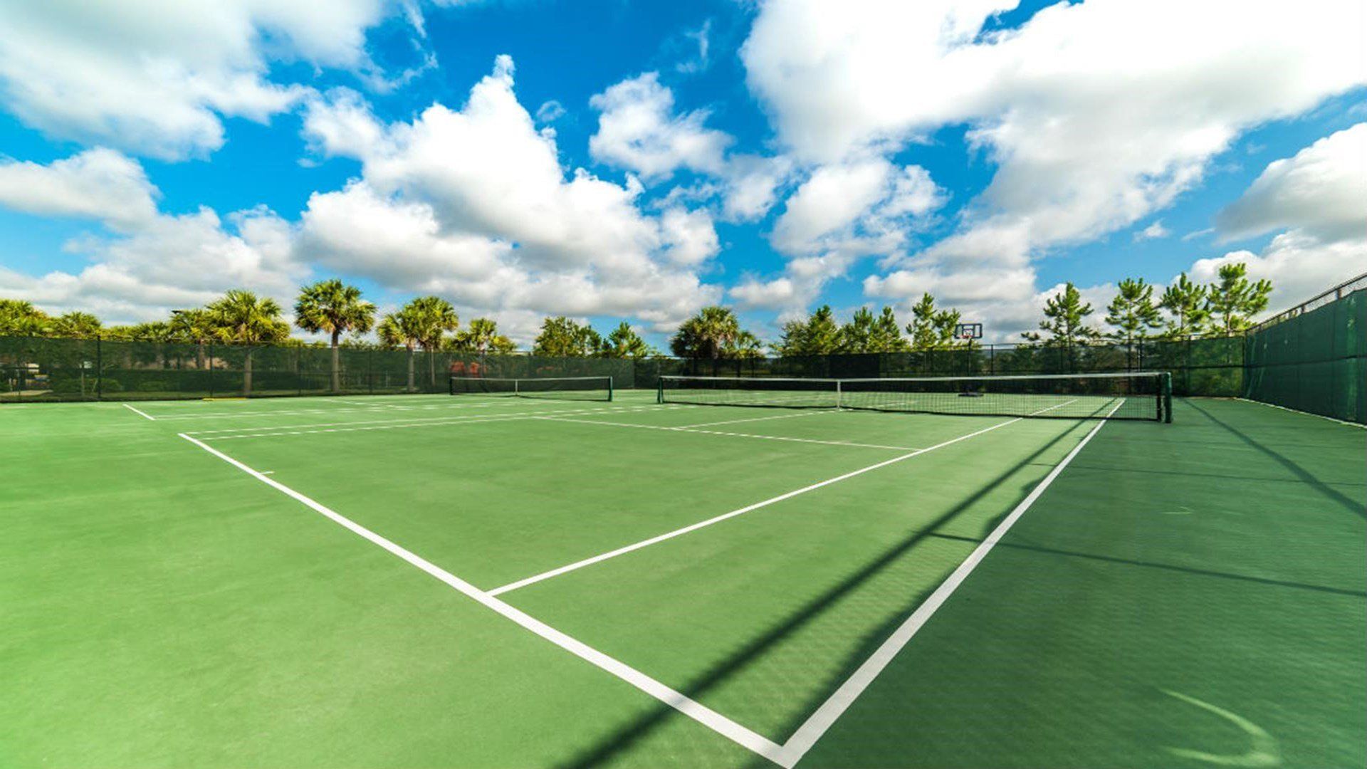 Resort Amenities - Challenge your friends to a match on the resort's tennis court, offering you a thrilling way to stay active and enjoy the outdoors during your stay.