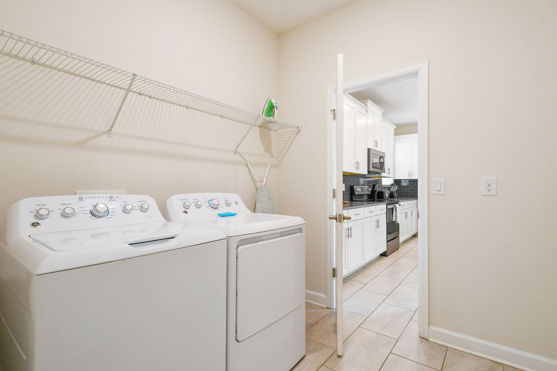 Keep your clothes looking their best with our well-equipped laundry room, ensuring you have a comfortable stay.