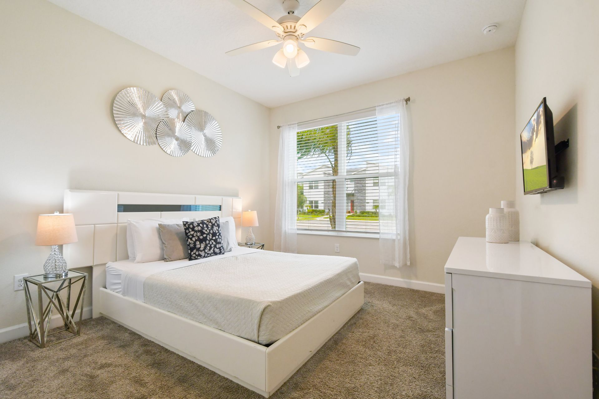 Enjoy a blissful night's sleep in our plush bedroom, designed for your utmost comfort.