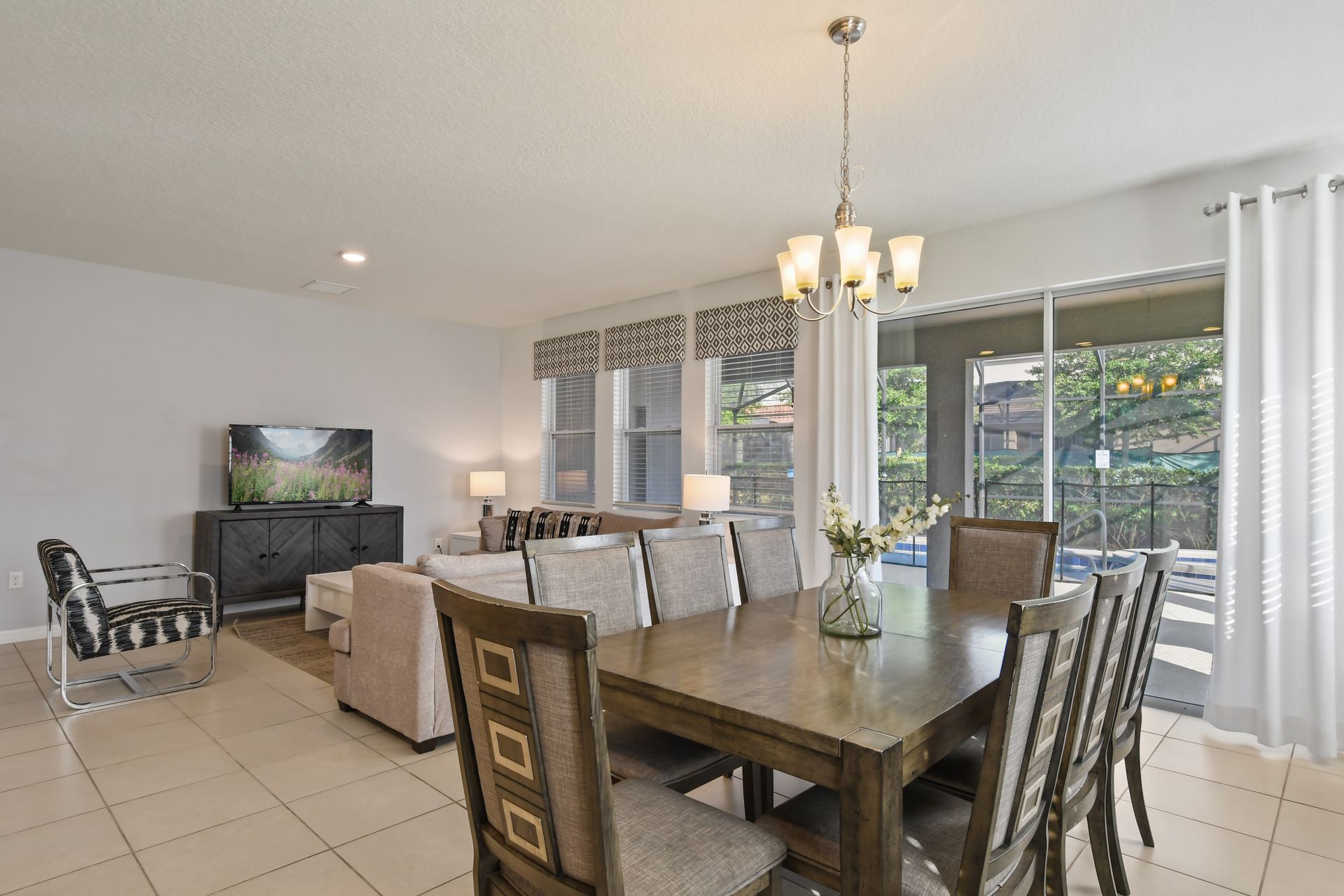 Indulge in culinary delights in our beautifully furnished dining area, offering you a luxurious setting to savor delicious meals and create unforgettable memories.